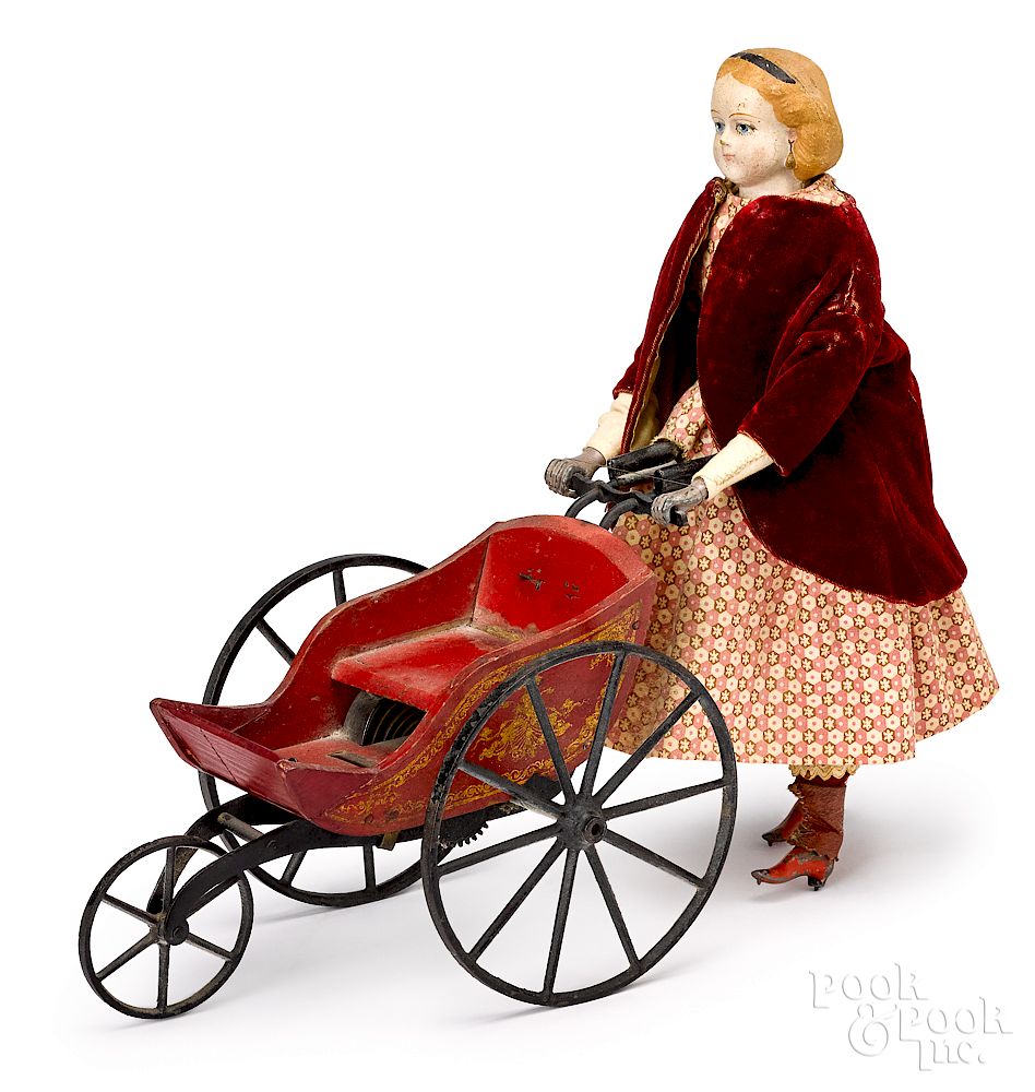 Appraisal: Goodwin's patent walking doll Goodwin's patent walking doll with a