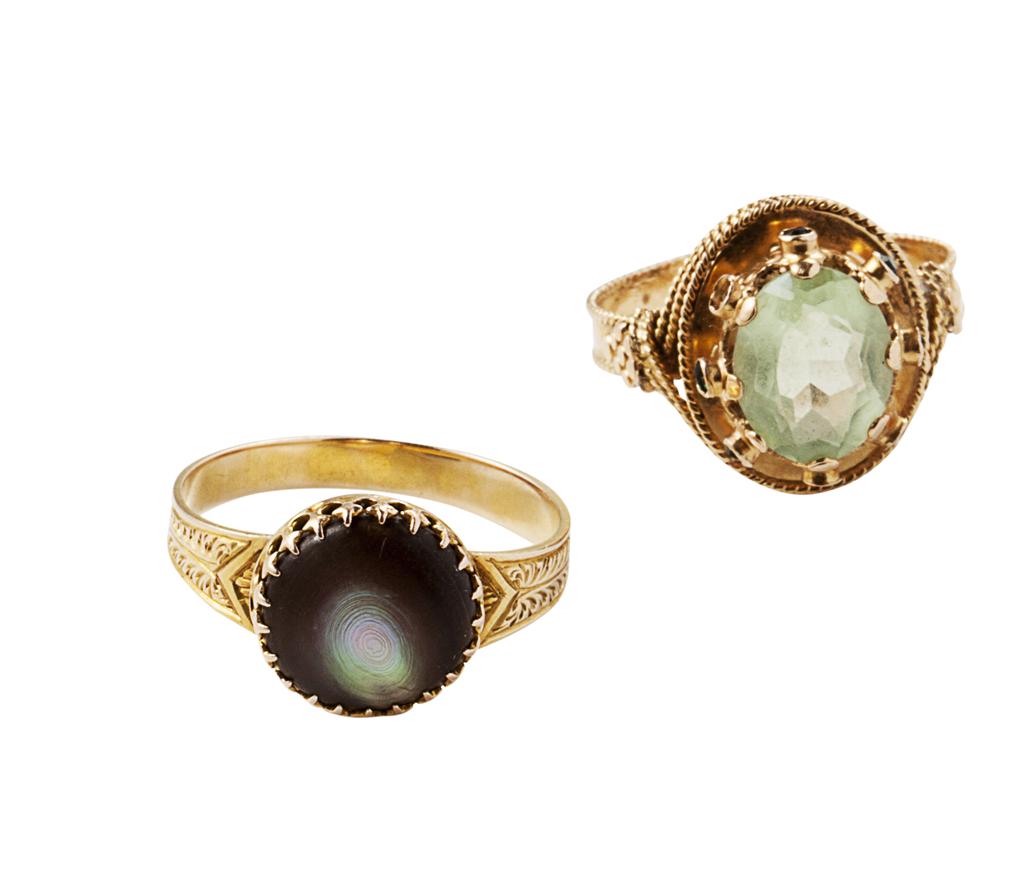 Appraisal: A French multi-gem set ring claw set with an oval