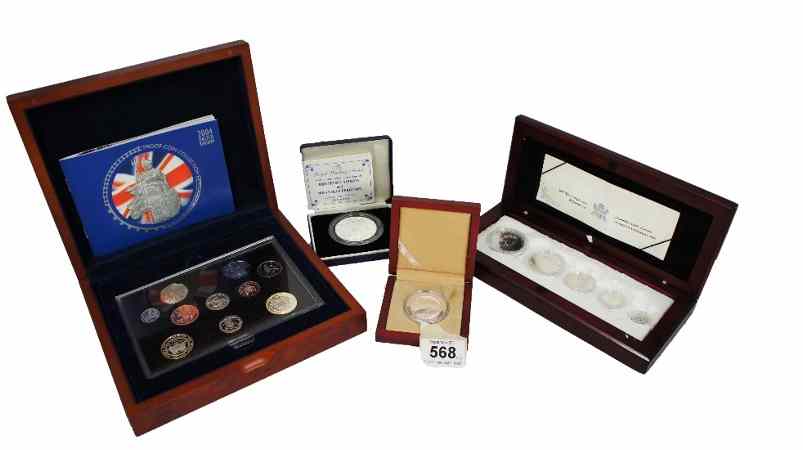 Appraisal: A collection of Proof coins to include Silver Maple Leaf