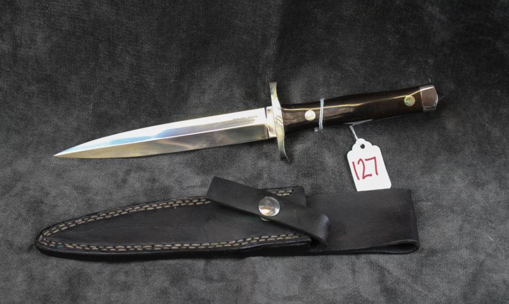 Appraisal: VINTAGE BOB SKY KNIVES ROBERT HAJOVSKY DAGGER having double edge