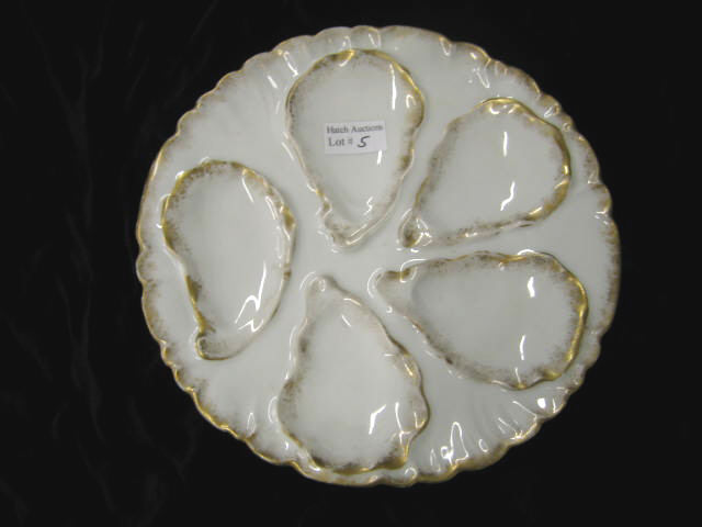 Appraisal: Haviland Limoges Victorian Oyster Plate gold trim