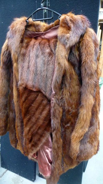 Appraisal: A fur coat together with a mink fur stoal