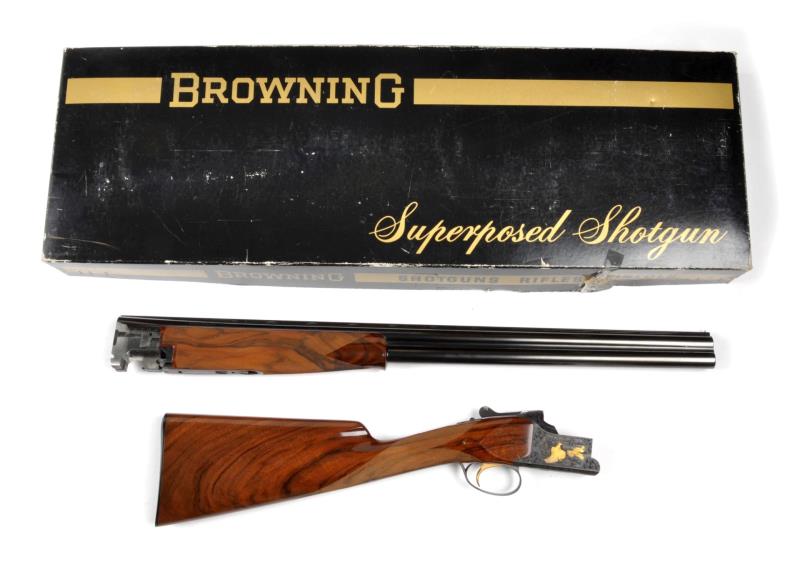 Appraisal: Belgium Browning Superposed G O U Shotgun Serial S This