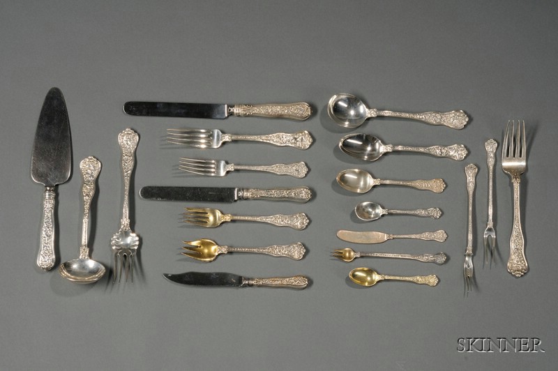 Appraisal: Tiffany Co Sterling Olympian Pattern Partial Flatware Service - comprising