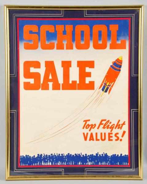 Appraisal: Buck Rogers School Sale Top Flight Value Sign Description Two-sided