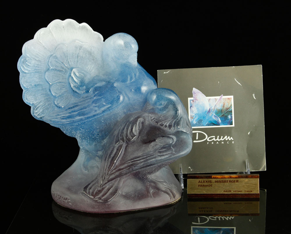 Appraisal: - Daum Pate de Verre Dove Figure Daum dove figure