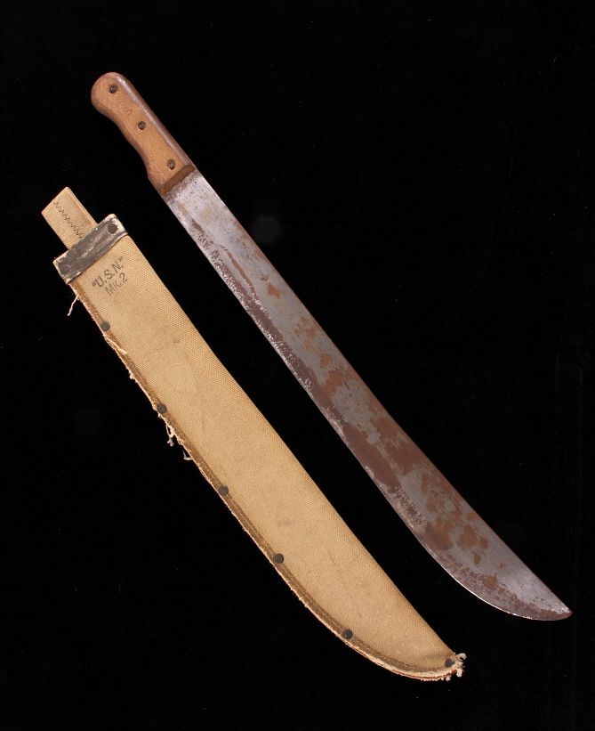 Appraisal: WWII era U S N Mark II Machete circa For