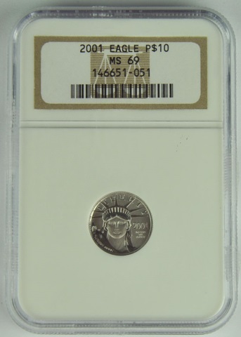 Appraisal: Eagle oz Platinum Coin Certified and graded MS by NGC