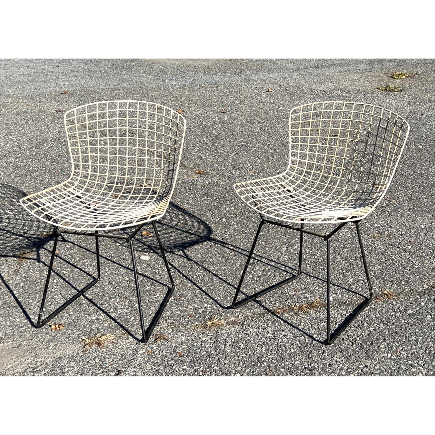 Appraisal: Pair Harry Bertoia Side Chairs Dimensions H inches W inches