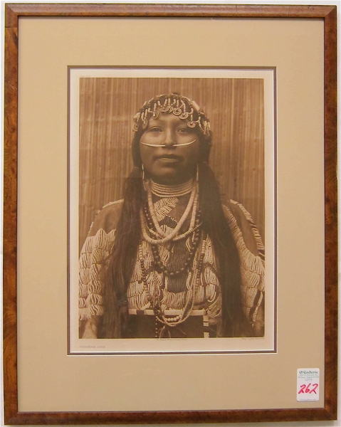 Appraisal: AFTER EDWARD S CURTIS PHOTOGRAVURE Seattle - Wishham Girl from