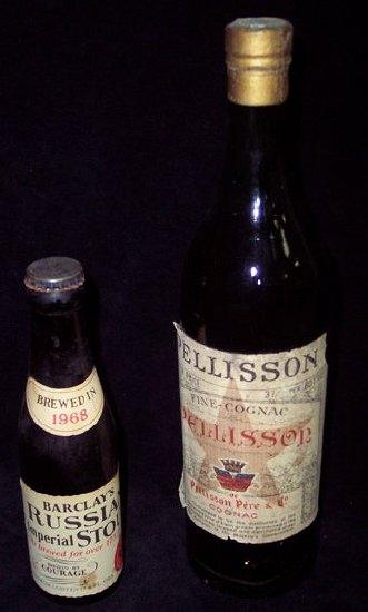 Appraisal: A bottle of Pellisson fine Cognac and a bottle of