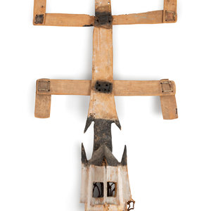 Appraisal: A Dogon Kanaga Mask Mali Mid- th Century Height x