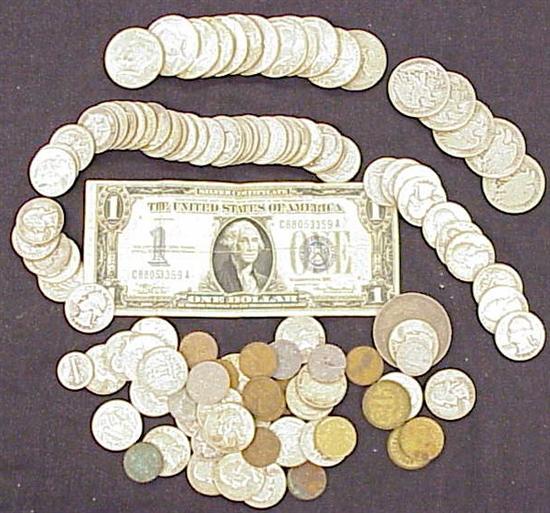 Appraisal: COIN Approx face value of US silver coins face value