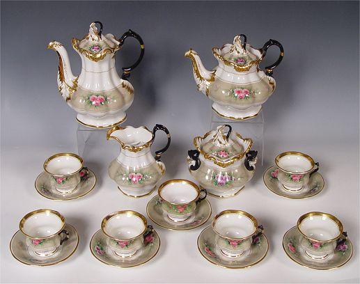 Appraisal: AN IMPRESSIVE KPM FINE GERMAN PORCELAIN TEA COFFEE SERVICE Comprising