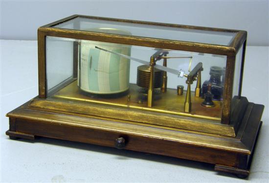 Appraisal: Negretti Zambra barograph with 'Regency' jewelled movement number R in