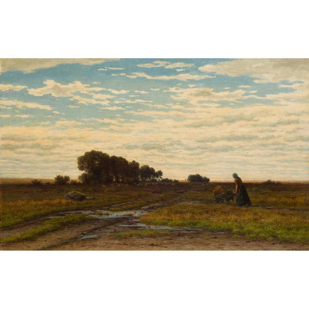 Appraisal: GERRIT ALEXANDER GODART MOLLINGER DUTCH - WORKING THE FIELDS Signed