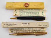 Appraisal: A boxed 'Burnham' propelling pencil and a boxed 'RG Eversharp'