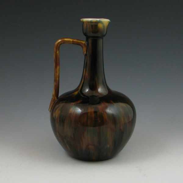 Appraisal: Sarregueminese brown ware ewer Marked Sarregueminese B Mint '' tall