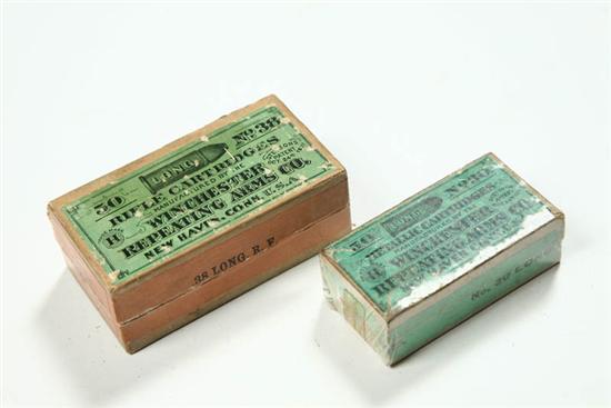 Appraisal: TWO BOXES OF AMMUNITION Winchester long and long cartridges Paper