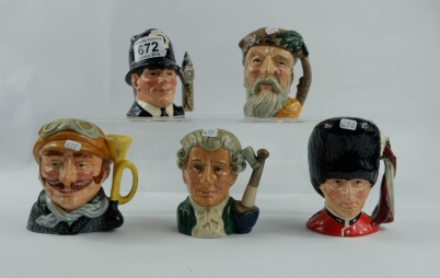 Appraisal: A collection of Royal Doulton small character jugs to include