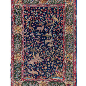 Appraisal: A Tabriz or Qum Wool Rug Second Half th Century