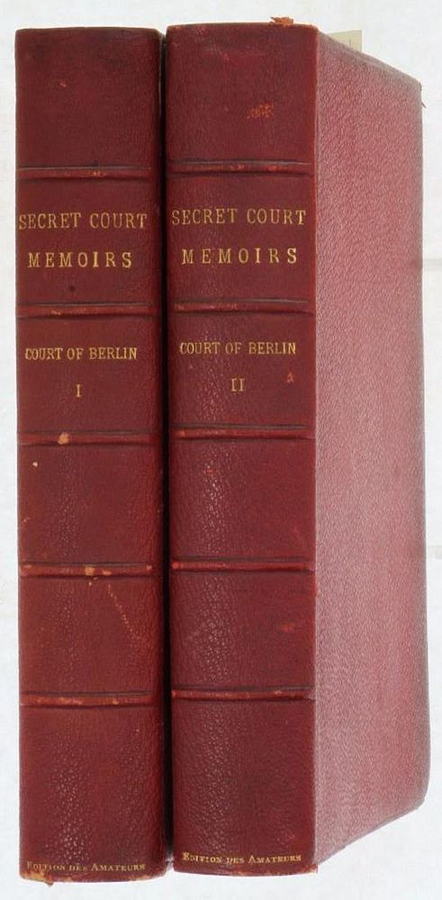 Appraisal: Secret Memoirs of the Court of Berlin Limited Edition Secret