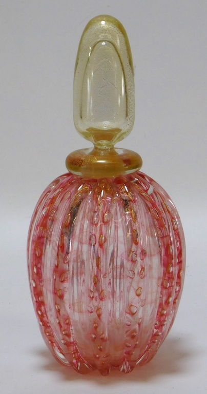 Appraisal: ITALIAN GAMBARO AND POGGI MURANO GLASS DECANTER Italy th CenturyGold