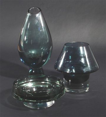 Appraisal: A Riihimaki glass vase model no a Kosta glass vase