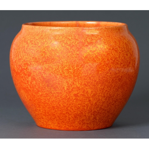 Appraisal: A Pilkingtons Royal Lancastrian jardiniere c in the Orange Vermillion