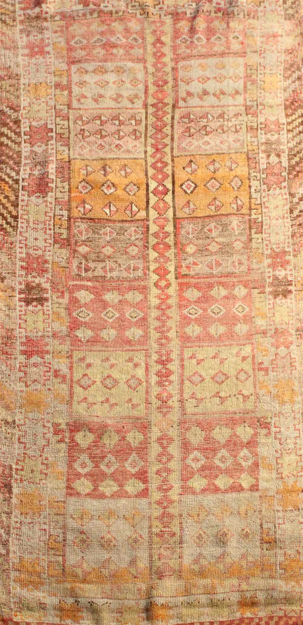 Appraisal: TURKISH OUSHAK WOOL RUG approx ' x ' '' retail