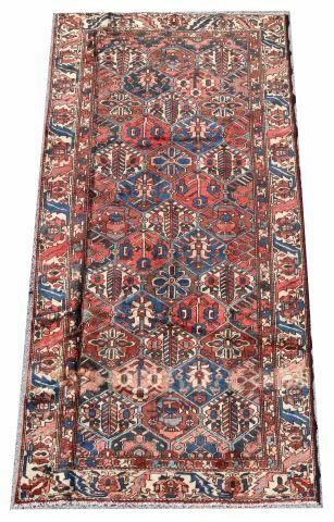 Appraisal: Hand-tied Persian Baktiari rug approx ' l ' w