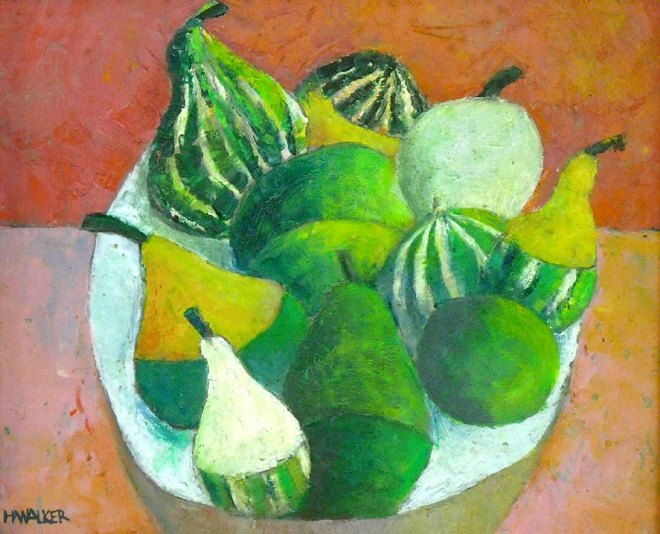 Appraisal: By Harry Walker RWA - - 'Gourds' signed and inscribed