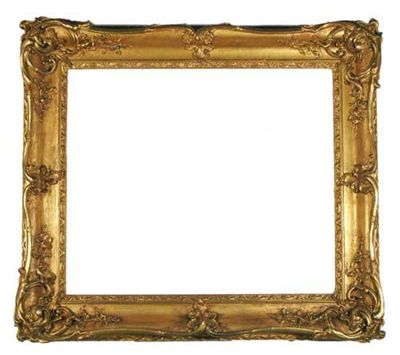 Appraisal: A large Giltwood and Gesso picture frame With a swept