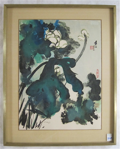 Appraisal: CHANG DAI-CHIEN ZHANG DAQIAN ORIGINAL COLOR LITHOGRAPH China California -