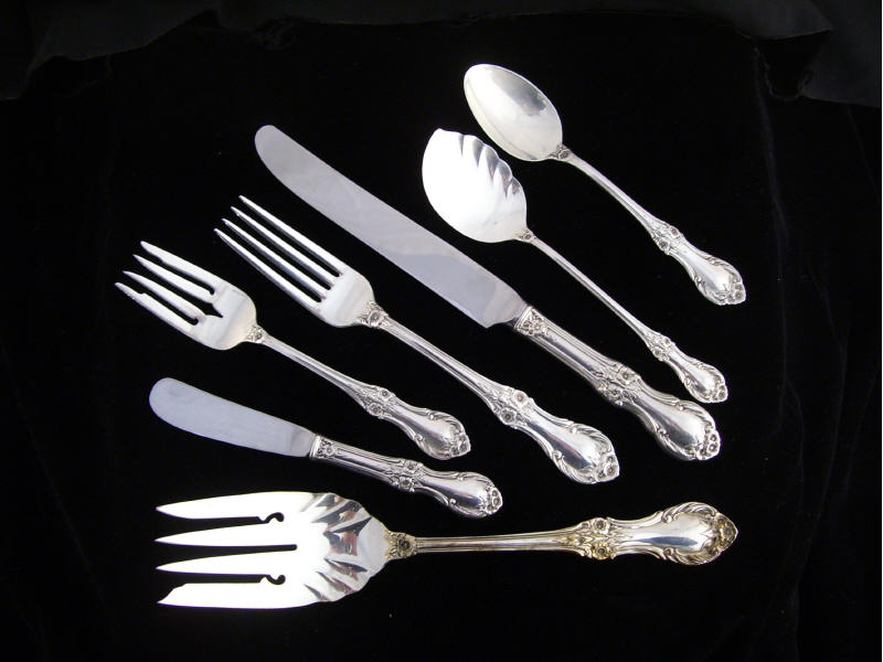 Appraisal: pcs International Sterling Wild Rose Includes Cold meat fork Dinner