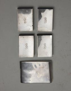 Appraisal: Sterling Silver Sterling Matchbox Covers and Mexican Silver Match Safe