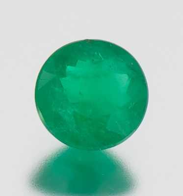 Appraisal: An Unmounted Emerald Round faceted cut weighting carats Origin Brazil