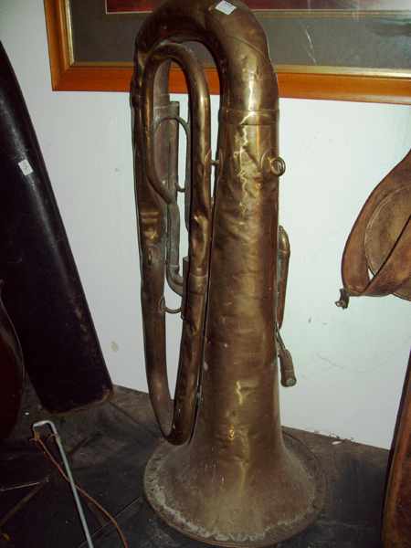 Appraisal: A BRASS TRUMPET STAMPED BY THE MAKER 'MEBAILLR ' ANTOINE