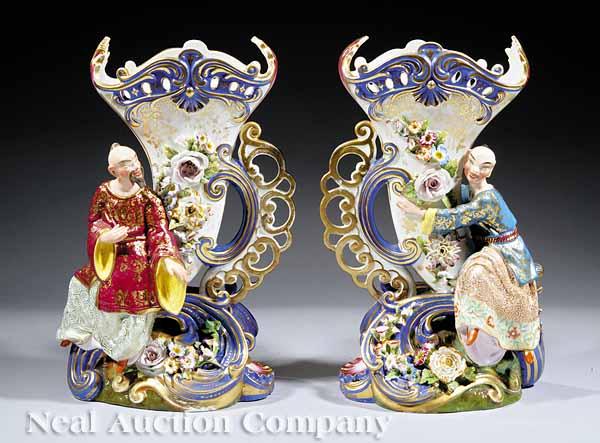 Appraisal: A Fine Pair of Jacob Petit Paris Porcelain Vases with