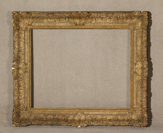 Appraisal: Louis XV Style Giltwood Frame th Century Sight size -