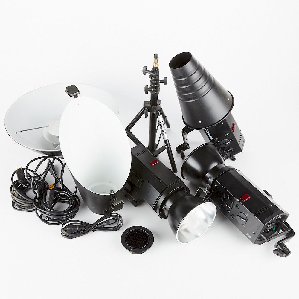 Appraisal: Calumet Travelite Camera Strobe System and Stands Calumet Travelite camera