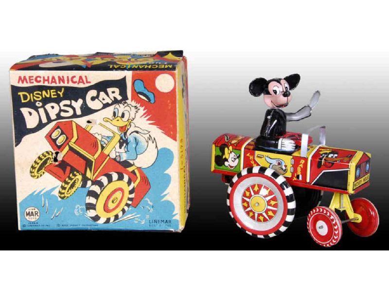 Appraisal: Linemar Walt Disney Mickey Mouse Dipsy Car with Or Description