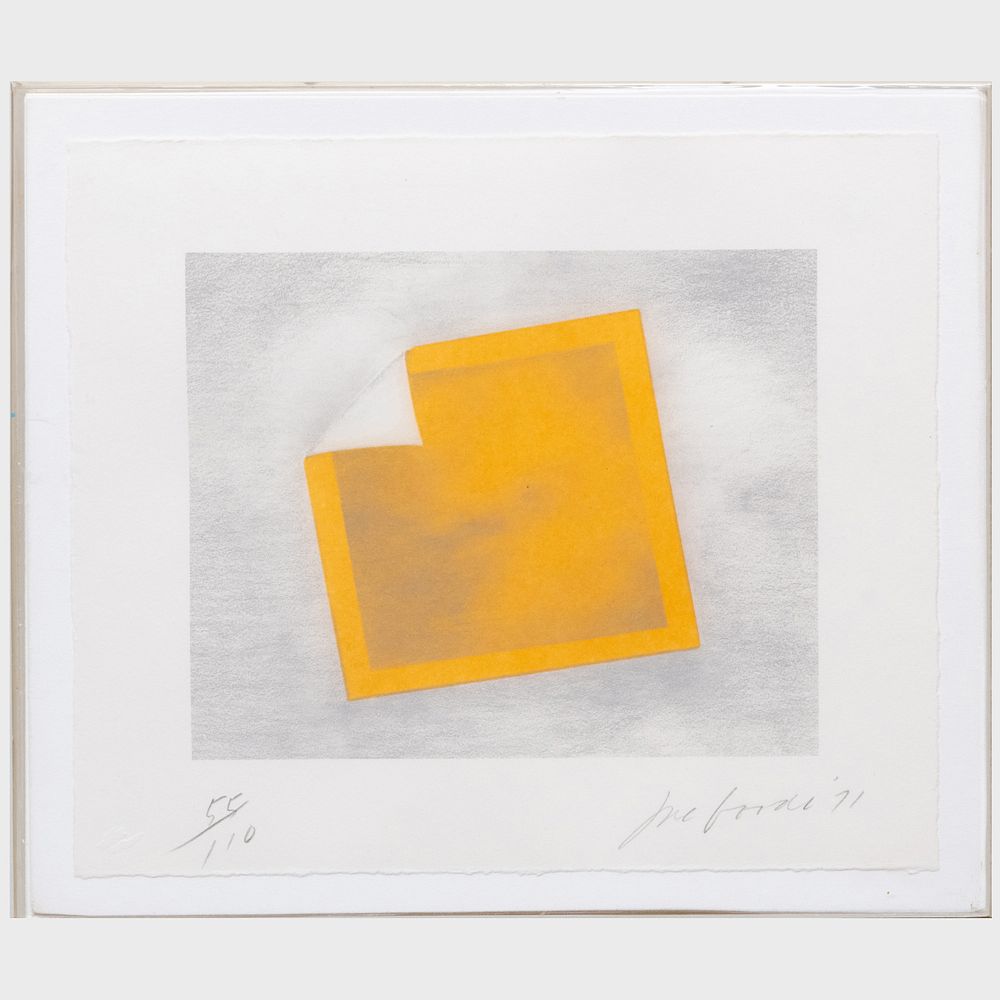 Appraisal: Joe Goode b Untitled Lithograph in colors on wove paper