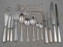 Appraisal: An extensive part canteen of Mappin and Webb silver plate