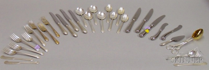 Appraisal: Alvin Sterling Silver Partial Flatware Set Romantique pattern approx pieces