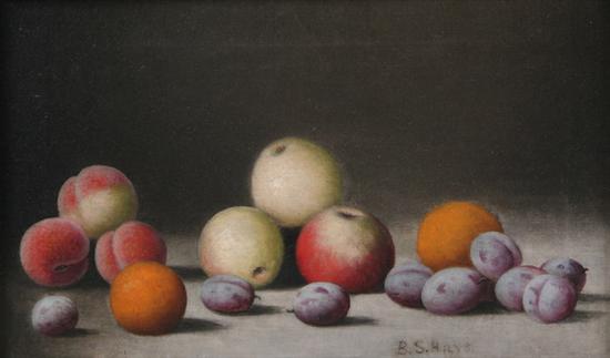 Appraisal: BARTON STONE HAYS American - STILL LIFE OF PEACHES APPLES