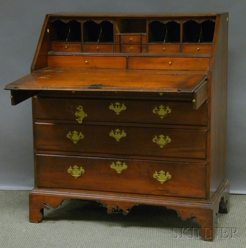 Appraisal: Chippendale Maple Slant-lid Desk ht wd in