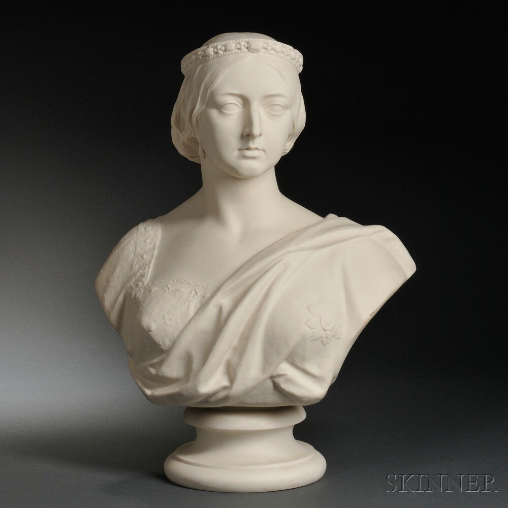 Appraisal: Copeland Parian Bust of Queen Victoria England by M Noble