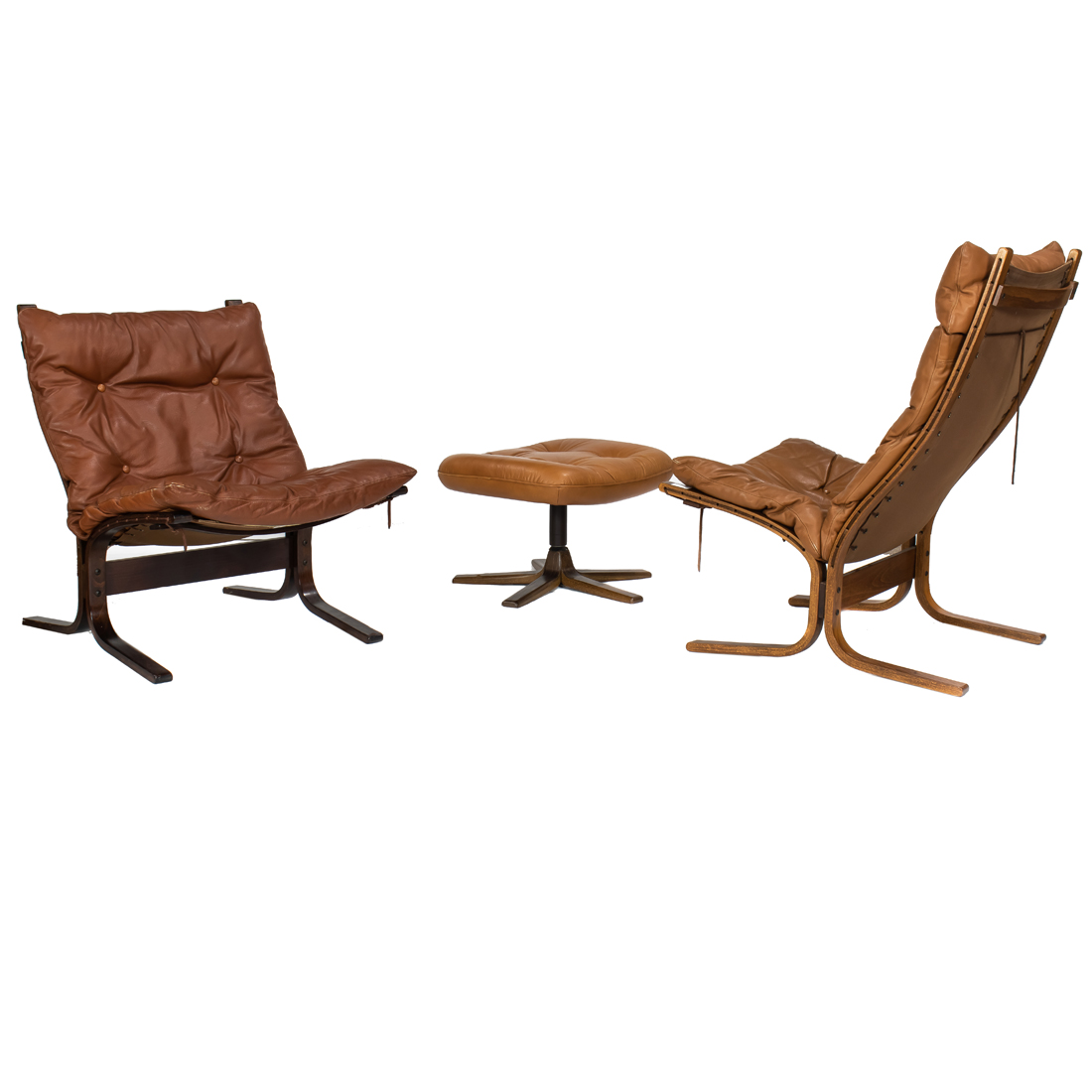 Appraisal: ASSEMBLED SUITE OF INGMAR RELLING FOR WESTNOFA LEATHER AND STAINED