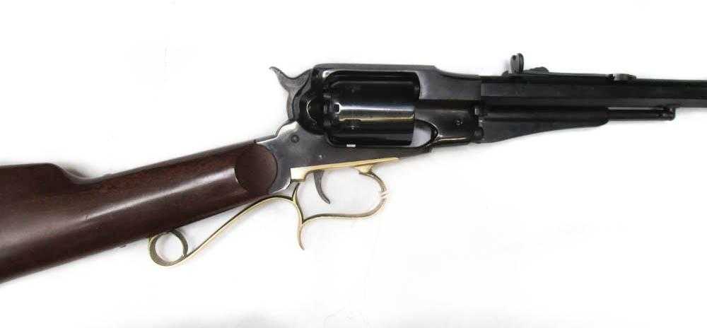 Appraisal: UBERTI MODEL REMINGTON PERCUSSION REVOLVING CARBINE caliber octagonal barrel blued